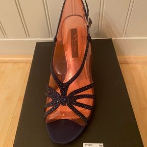Nina navy blue sandals size 9.